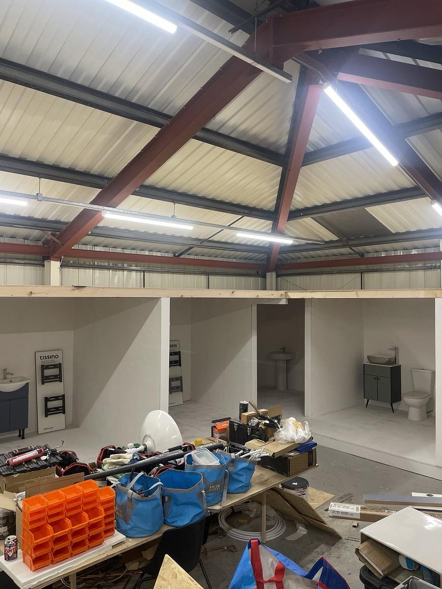 Real bathroom training bays at The Plumbing School in Deeside
